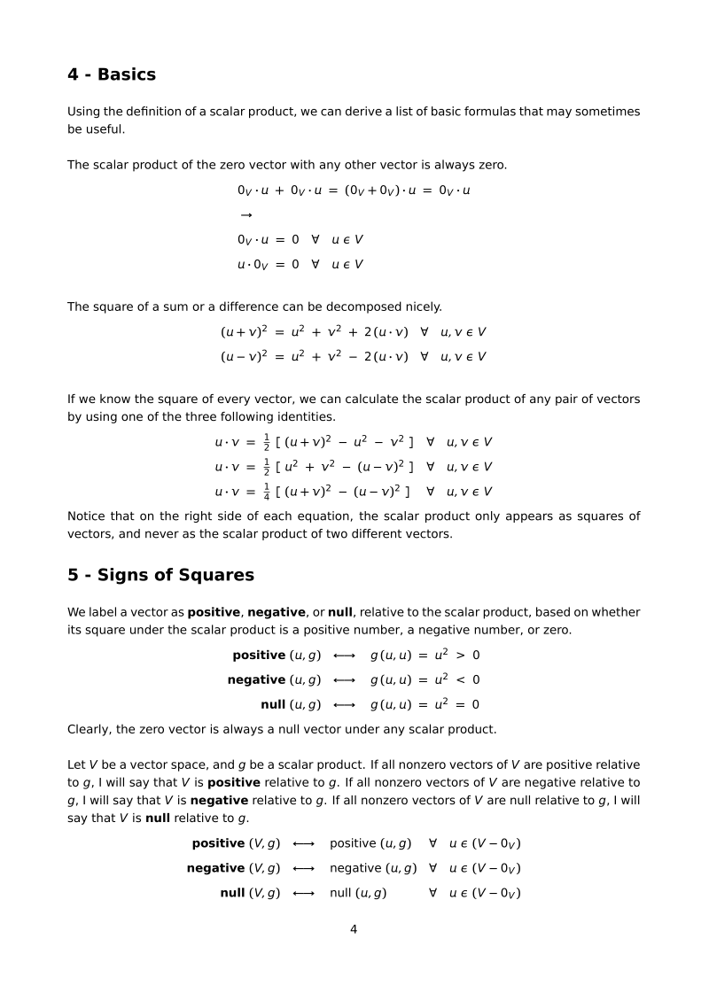 Scalar Products, page 4