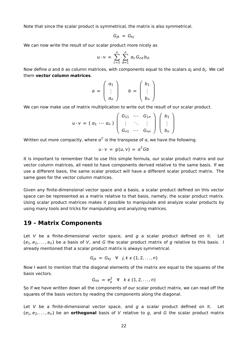 Scalar Products, page 22